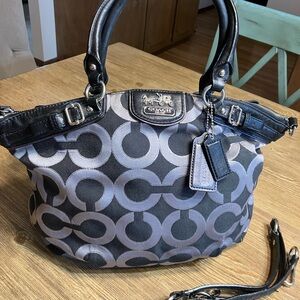 Coach Black and Gray Women's Bag